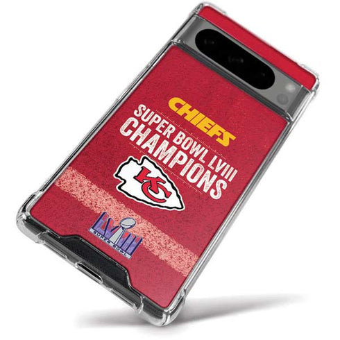 NFL Chiefs Super Bowl LVIII Champions Google Pixel 8 Pro Clear Case